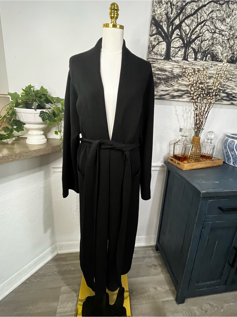 Black Crosby Sweater Duster SER.OY.A Large